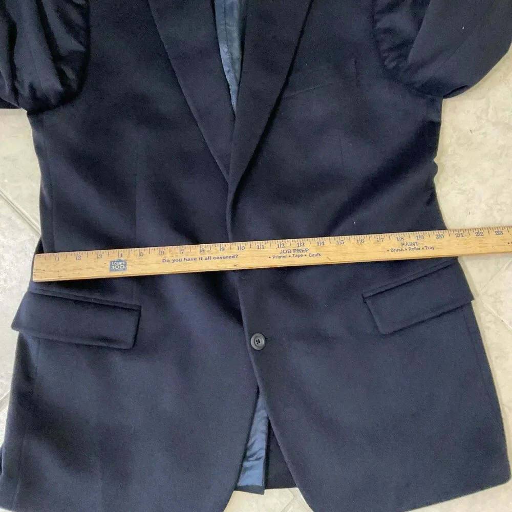 Harold Powell 100% Cashmere Blazer Men’s size 43L Notch 2-Button Made in Italy *